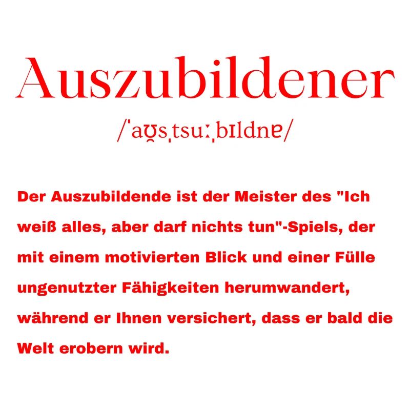 Auszubildener Definition