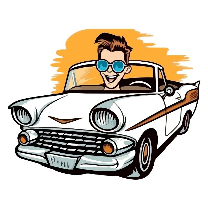 Clément im Cabrio