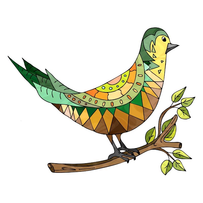Bunter Vogel