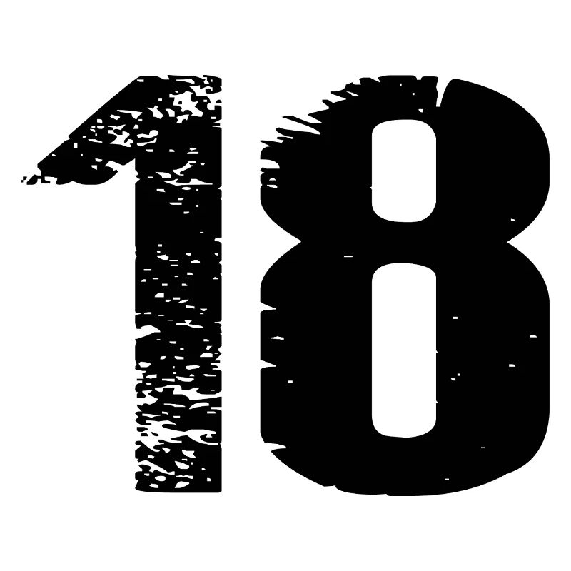 18 Zahl Trikot