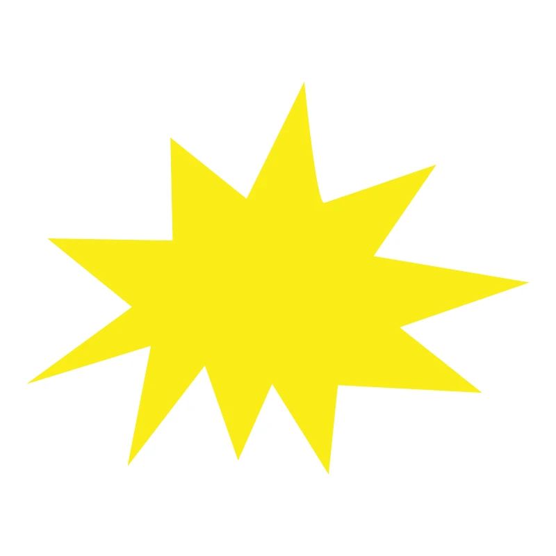Background: Yellow, Explosion, Star