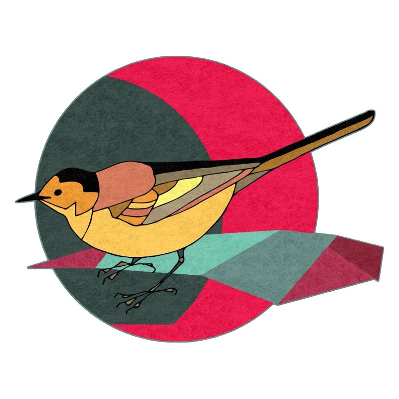 Bunter Vogel
