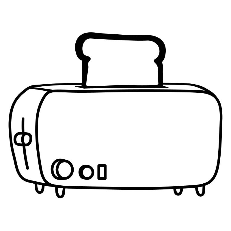 cool cartoon toaster