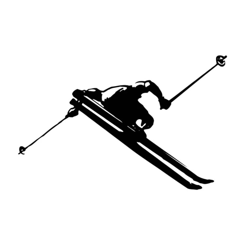 Skifahrer Skifahren
