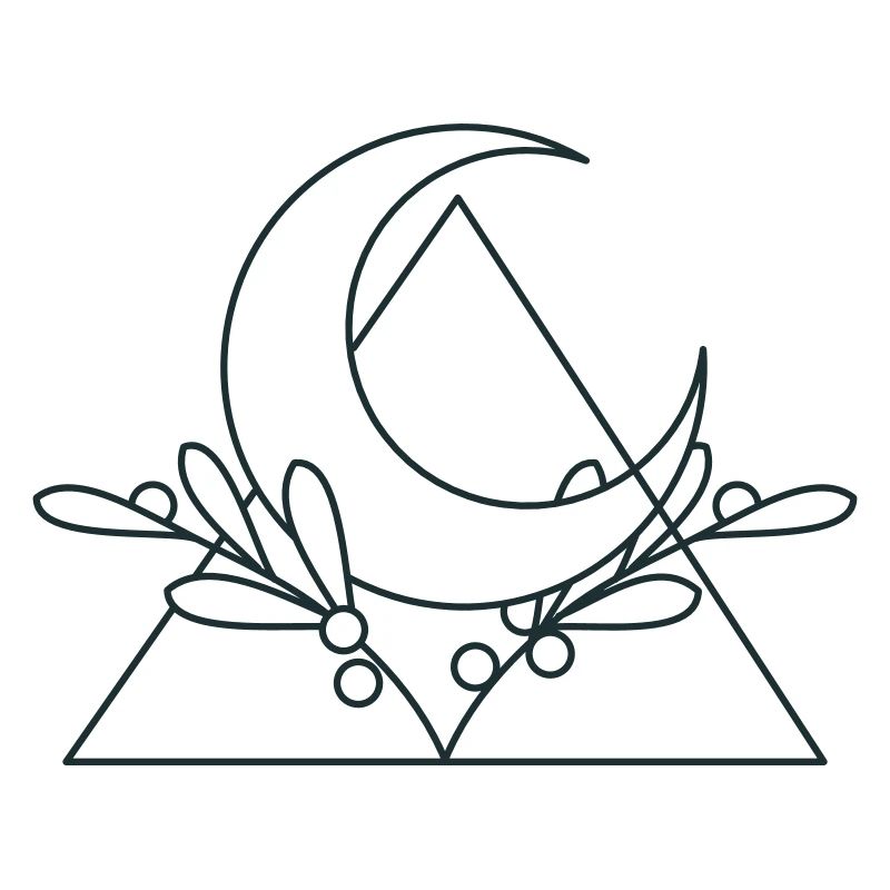 crescent moon triangle