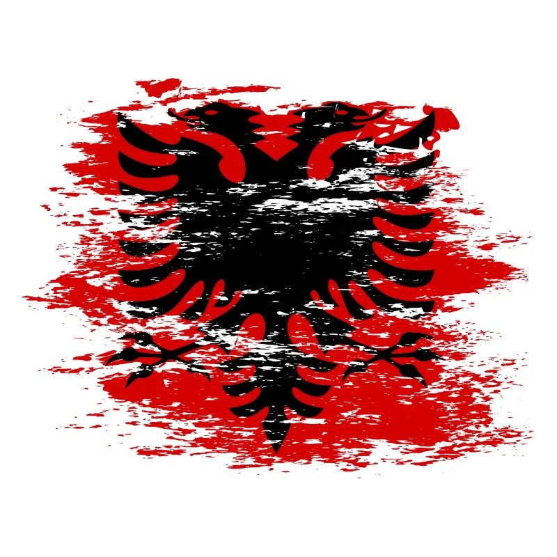 Albanien Flagge used