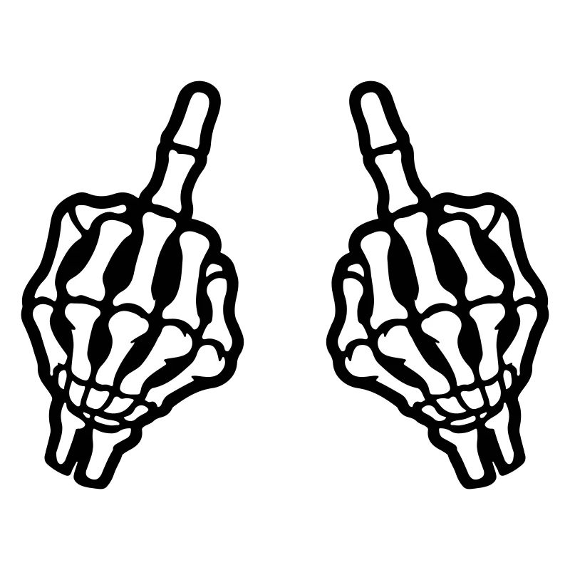 Mittelfinger Hand Skelett