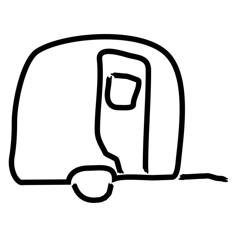 Wohnwagen Umriss 1