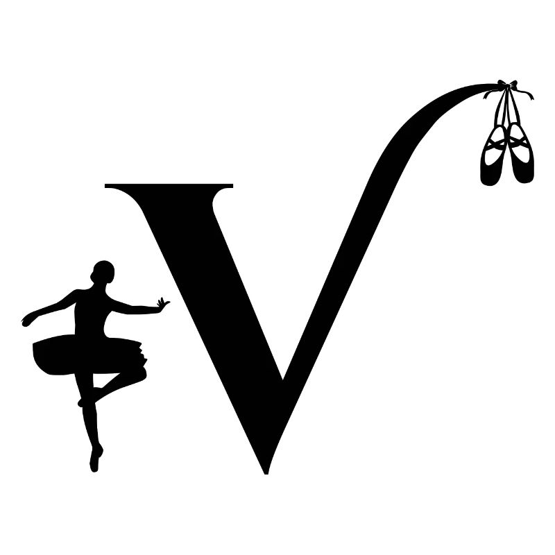 Buchstabe v Ballerina
