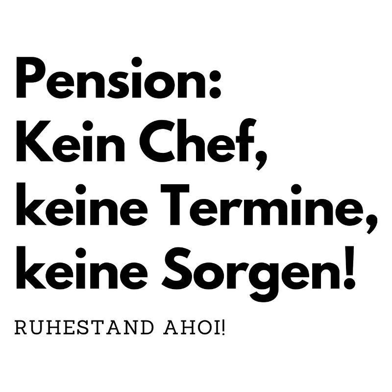 Rentner im Ruhestand