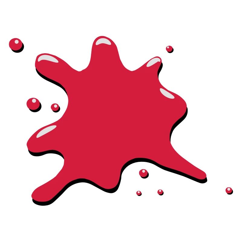Klecks fleck blut