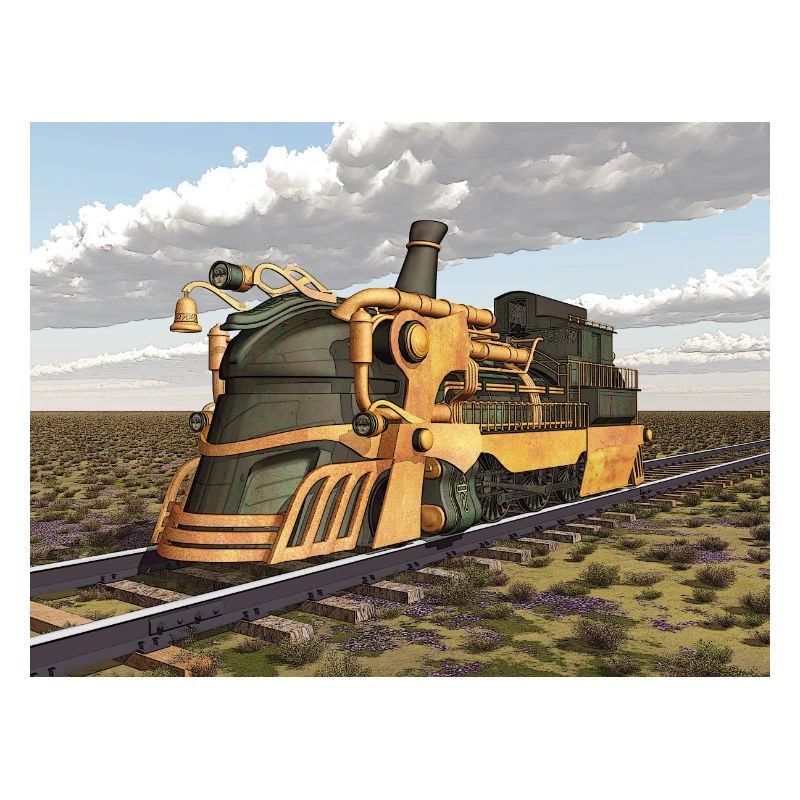 Steampunk Dampflokomotive