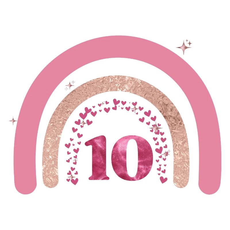 10-jähriges Jubiläum Regenbogenrose
