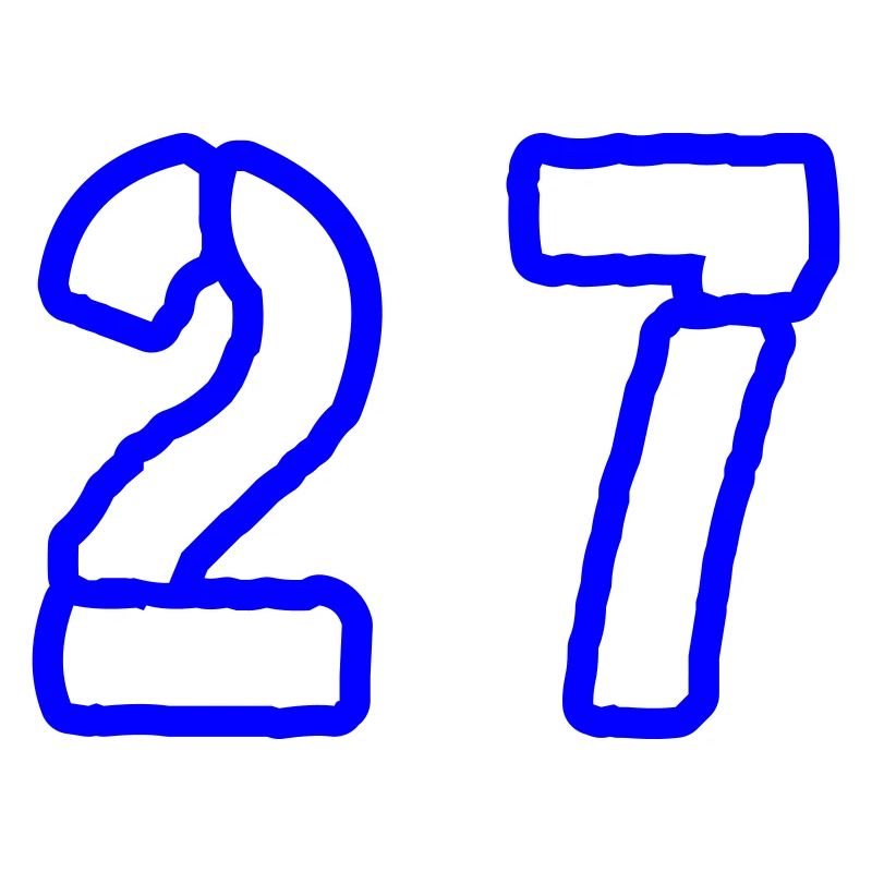 27 Zahl Symbol