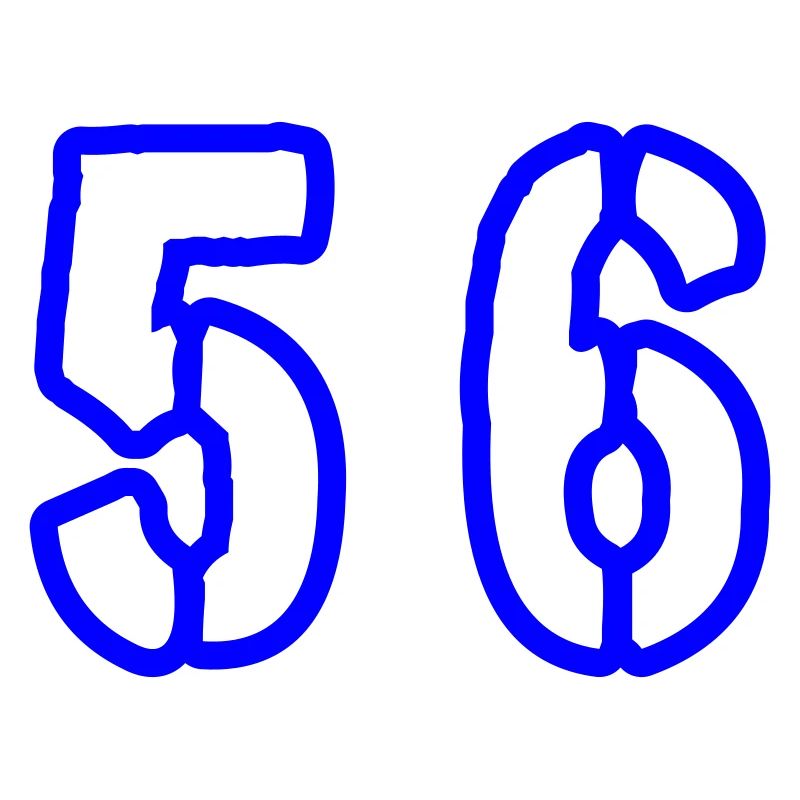 56 Zahl Symbol