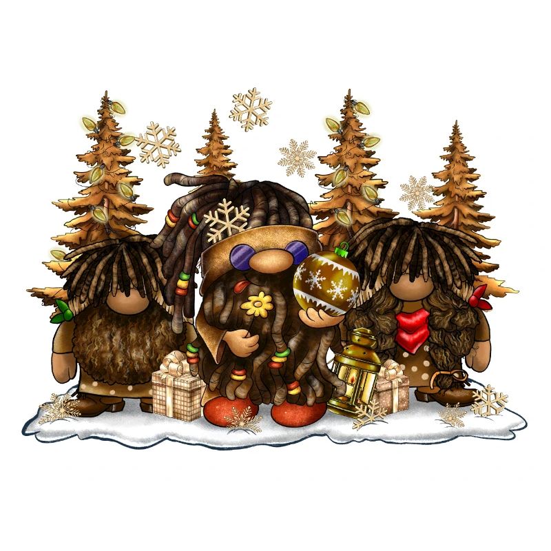 Noël Afro Gnome