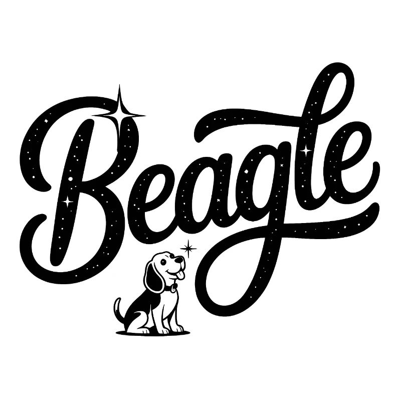 Beagle - Cooles Haustier-Logo