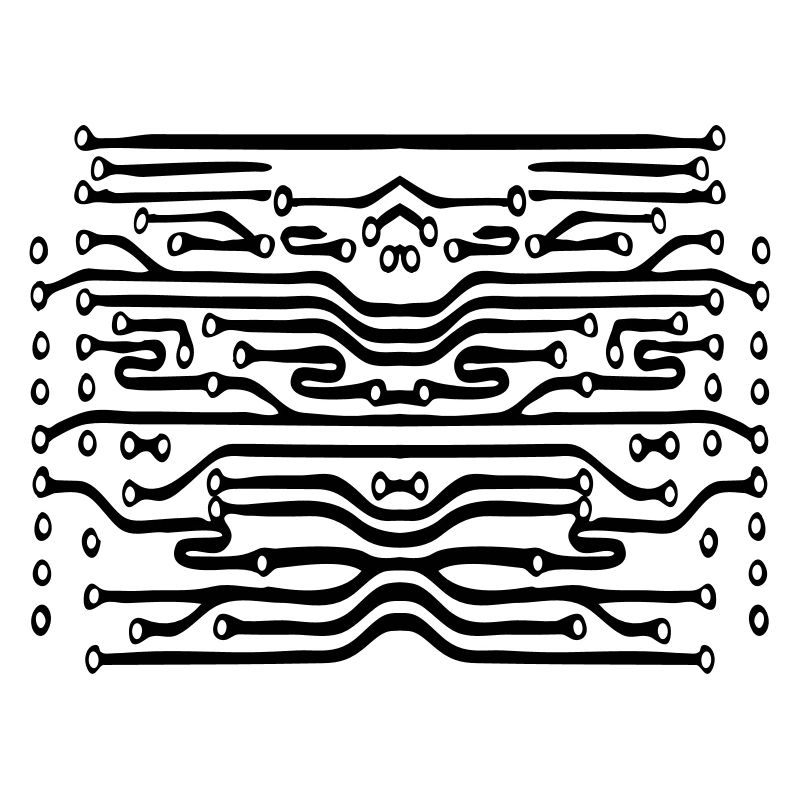 design lines microchip disk pattern cool lines