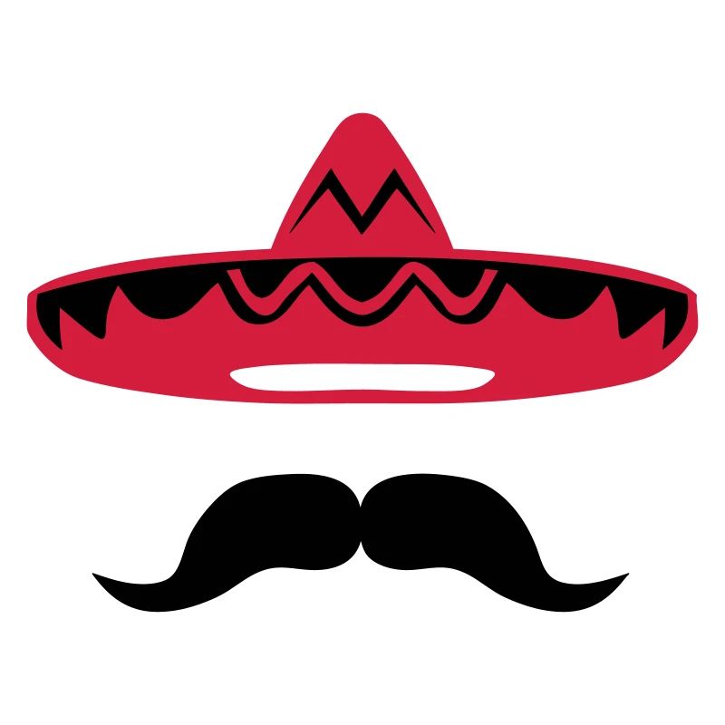 Mexican mustache hat 200