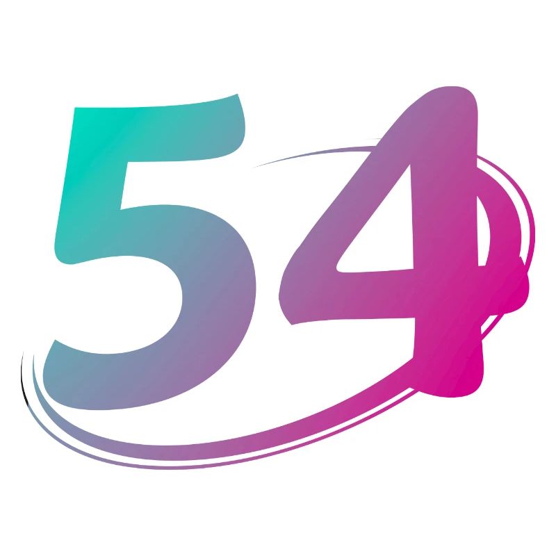 Number 54 multicolor