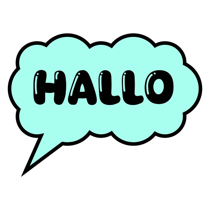 Speech bubble Hello