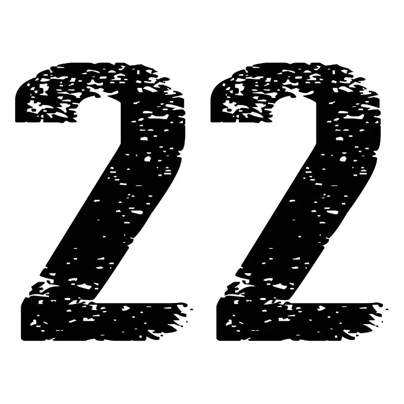 22 Zahl Trikot