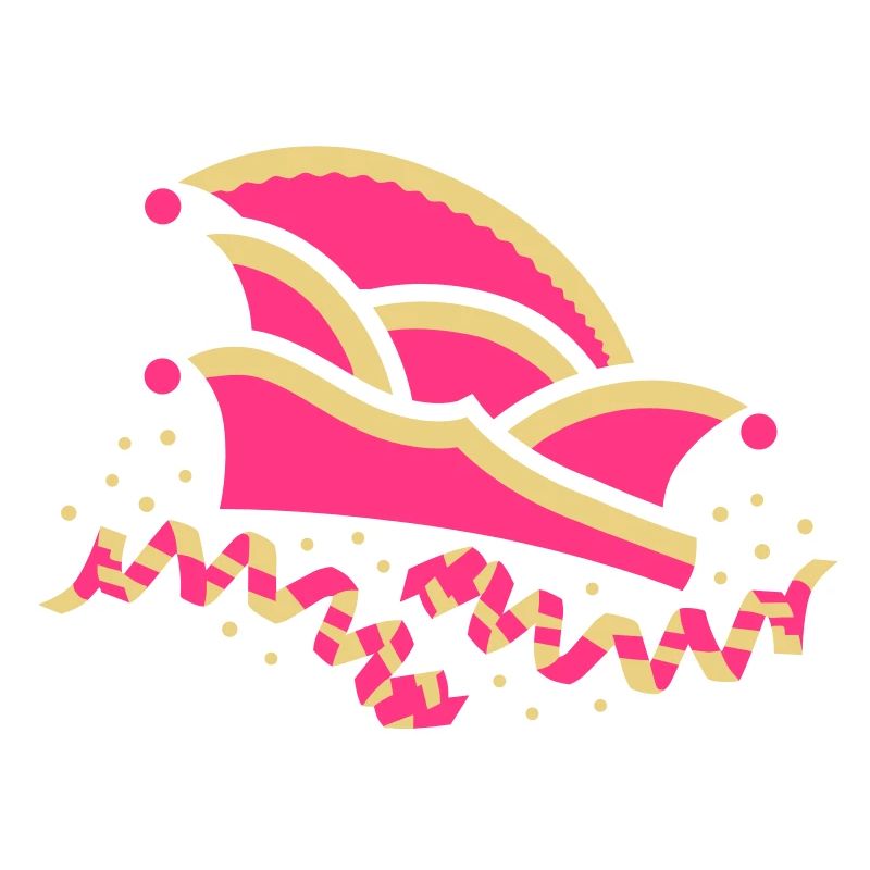 Fool's cap with streamers