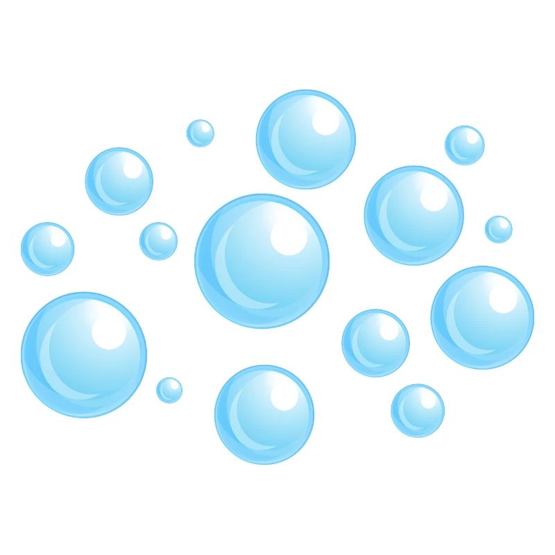 Luftblasen Blau