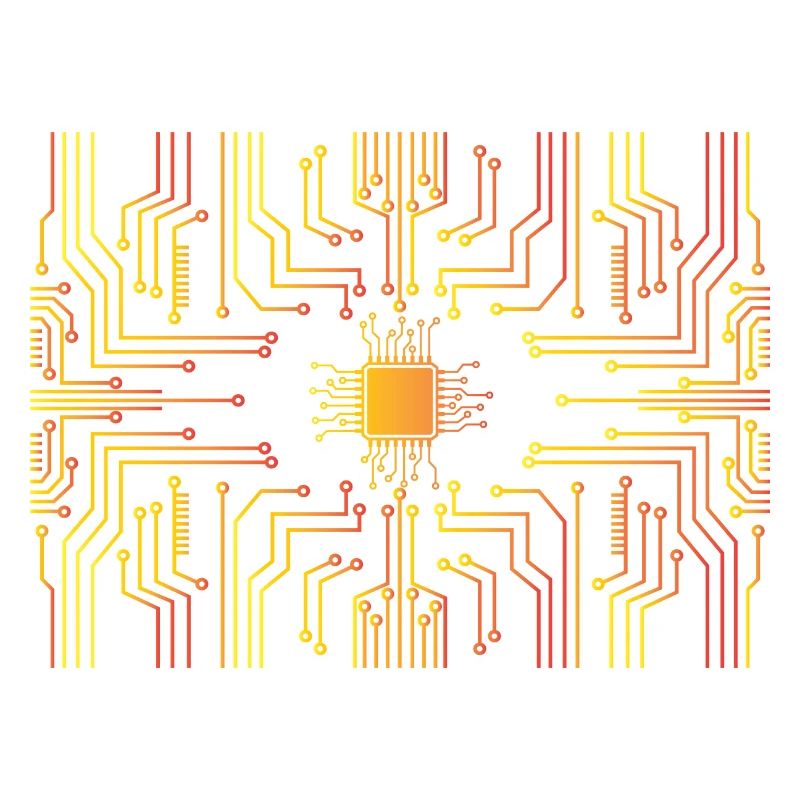 Circuit board core CPU heart pc coder geek