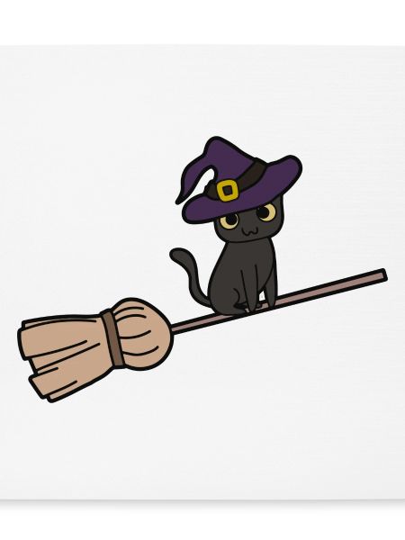 Katze Hexenbesen