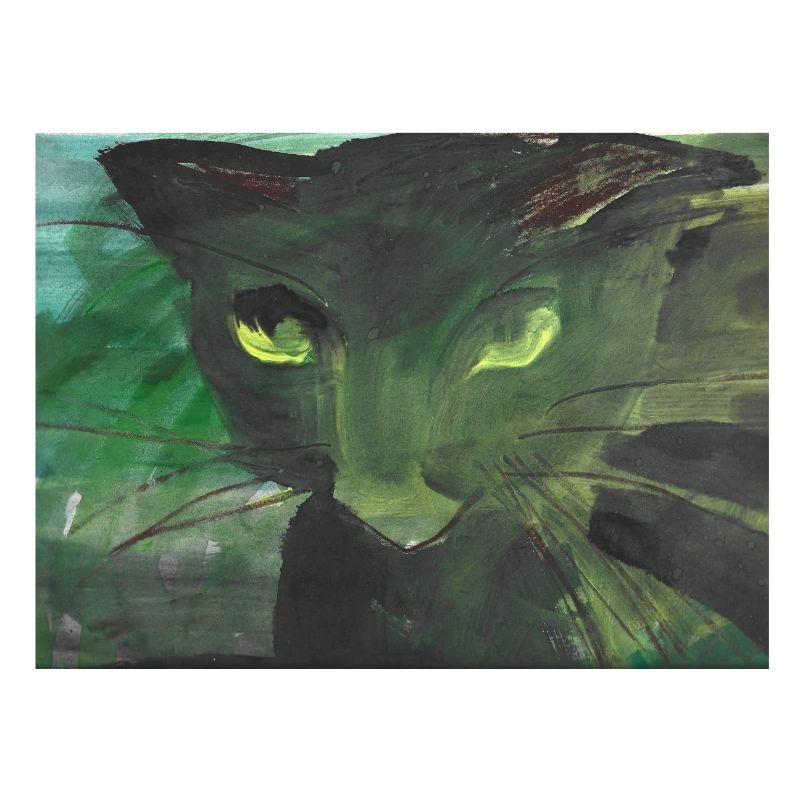 schwarze Katze