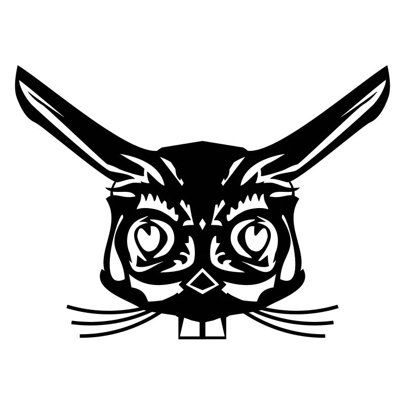 rabbit abstract face