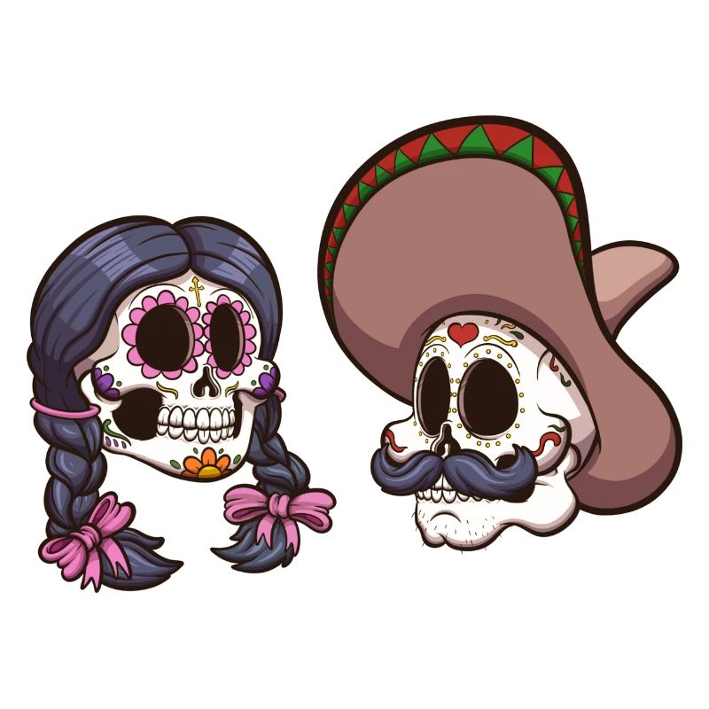 Mexikanische Schädel