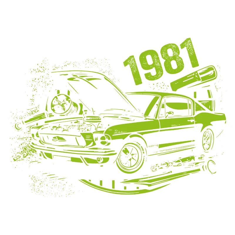 1981 Geburtstag Oldtimer Modell 1981 Vintage 1981