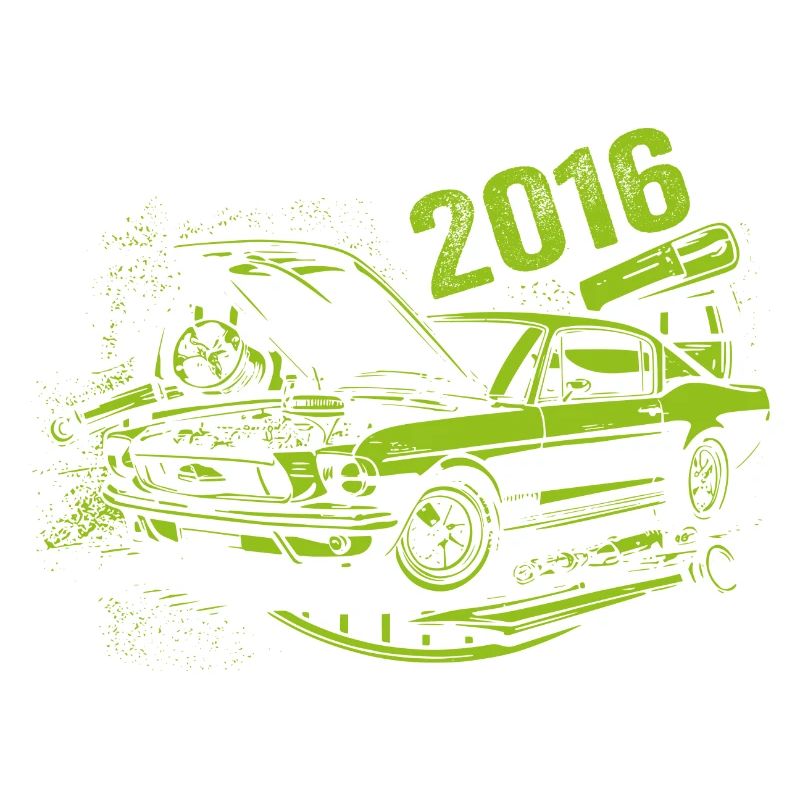 2016 Geburtstag Oldtimer Modell 2016 Vintage 2016