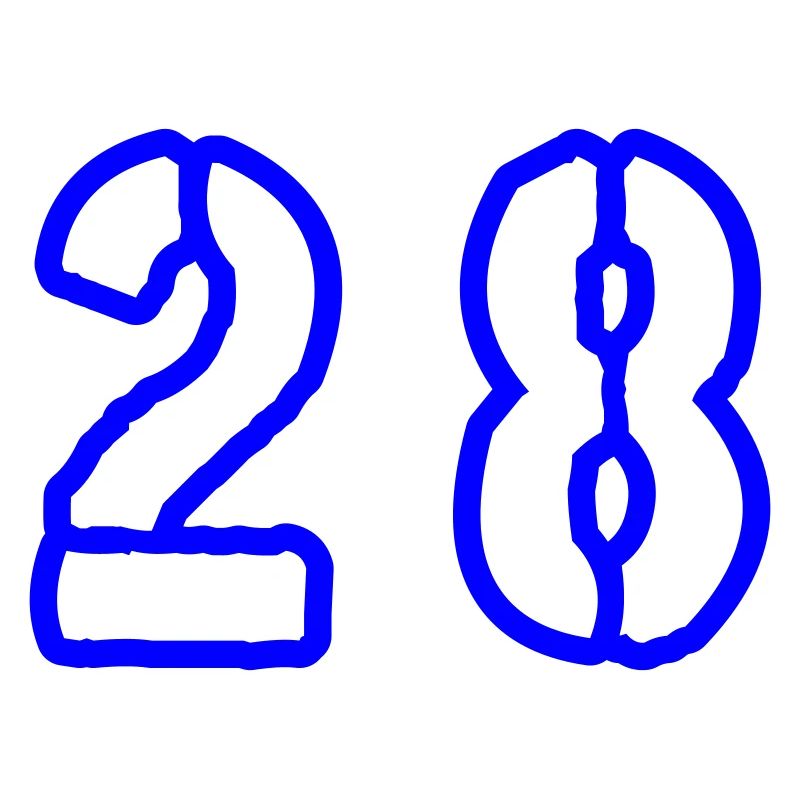 28 Zahl Symbol