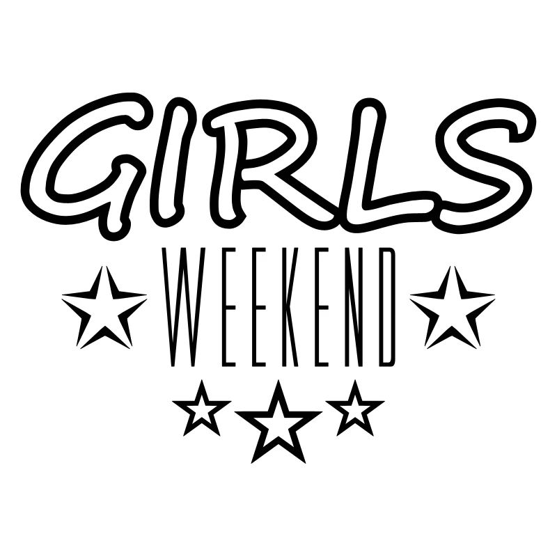 étoiles de conception week-end week-end filles voyage vacances
