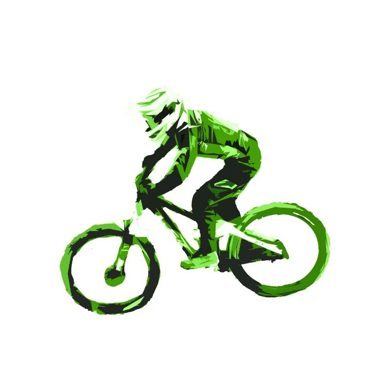 Mountainbike MTB bergab