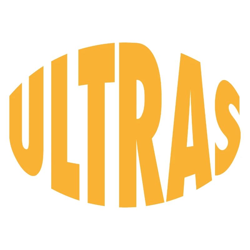 Ultras - Schriftzug - Gelb