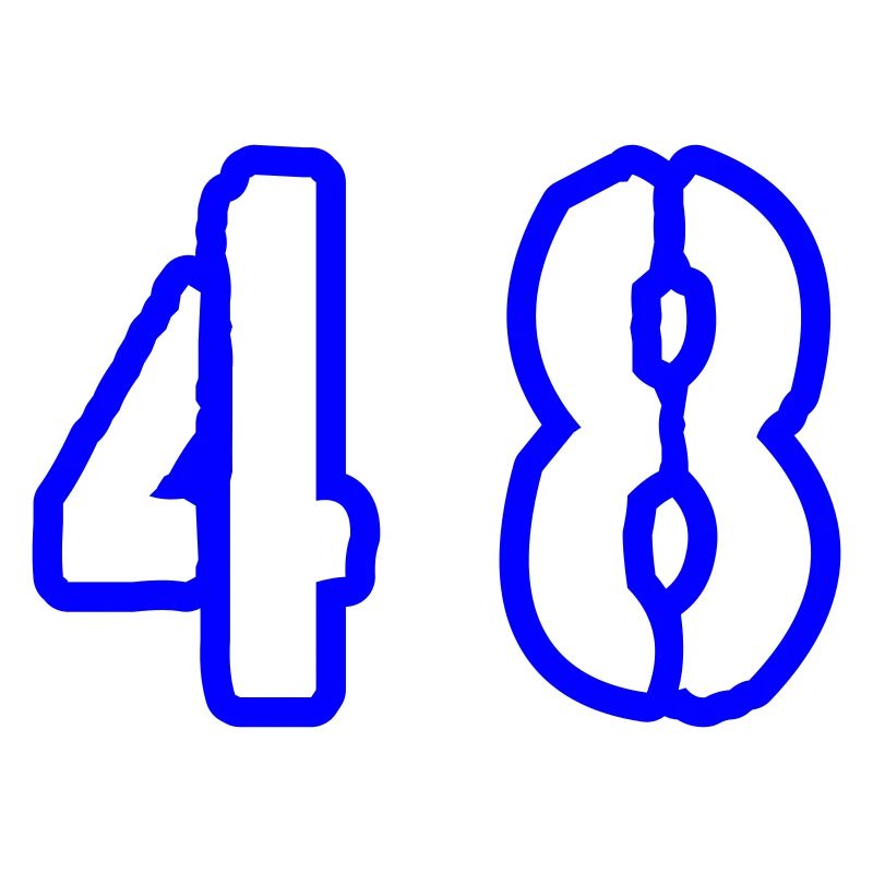 48 Zahl Symbol