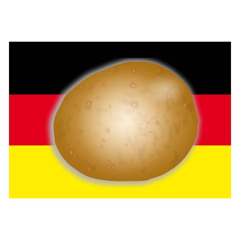 Deutschlandflagge Kartoffel