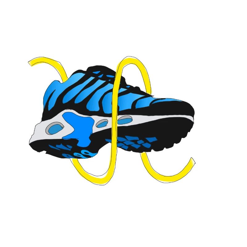 Sneaker Blue Hypebeast graphique de conception de chaussures