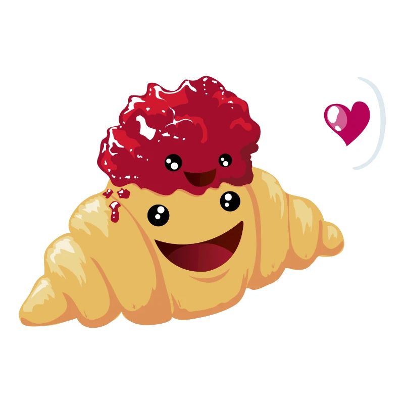 Beste Freunde oder Liebe? Croissant & Marmelade