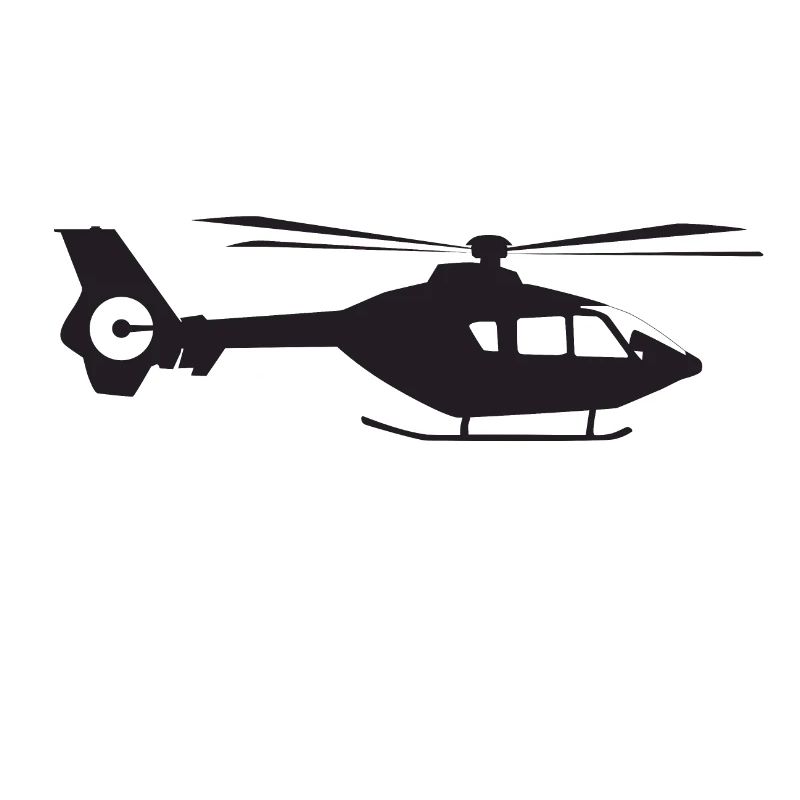Hubschrauber Seitenansicht