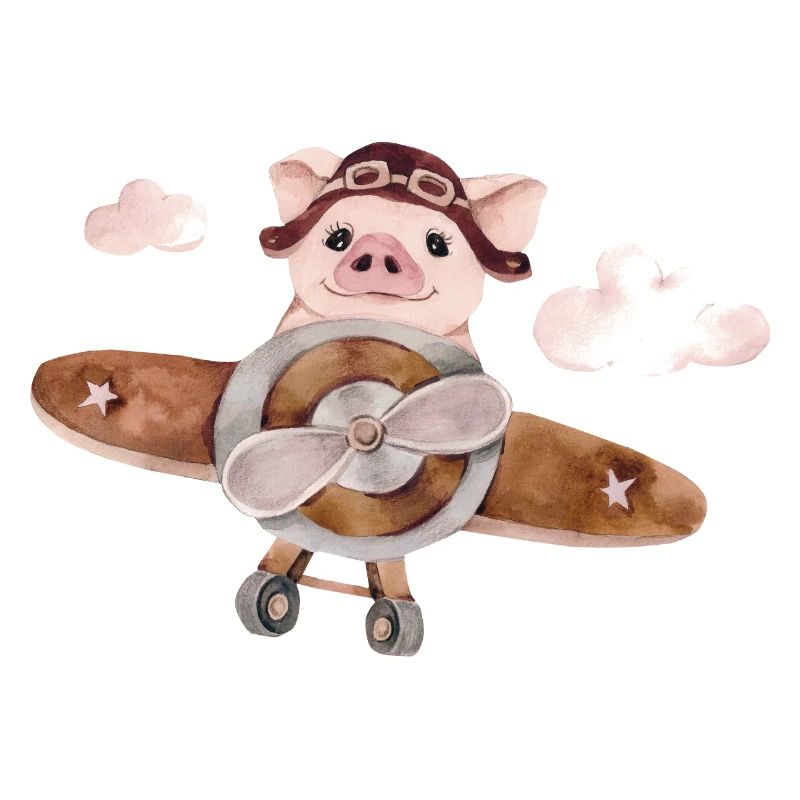 Schweinchen am Fliegen