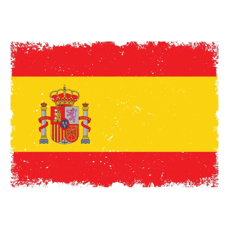 Flagge Spanien Grunge