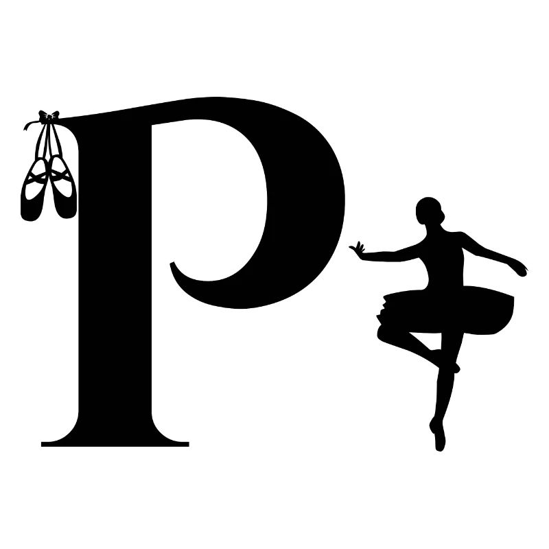 Buchstabe p Ballerina