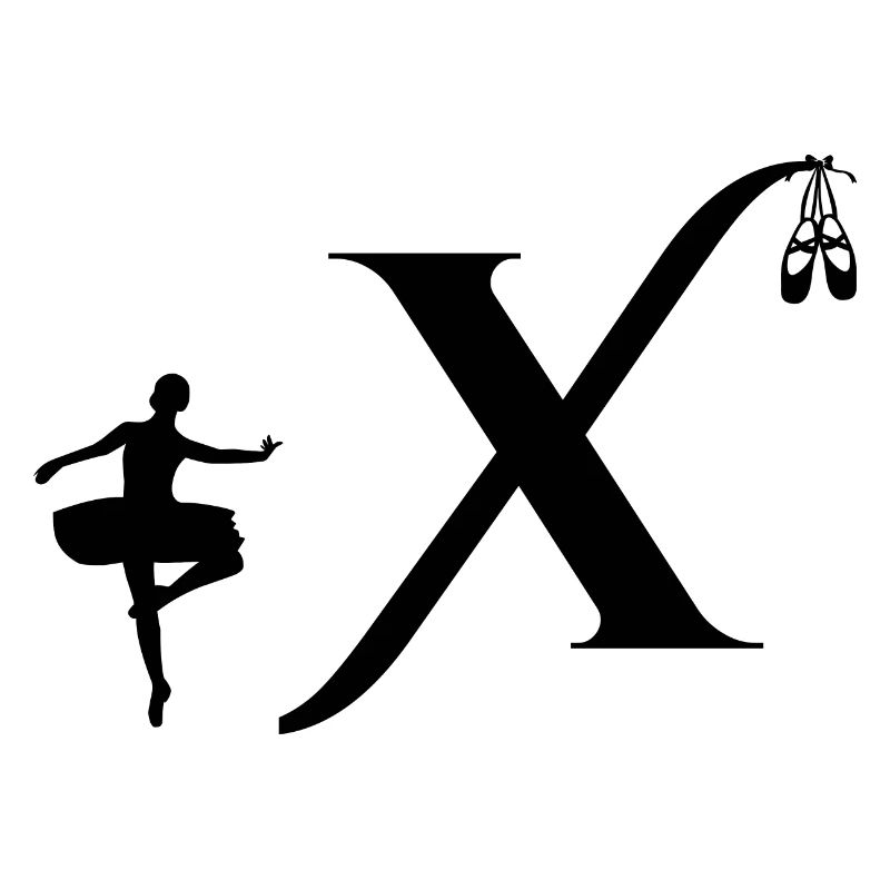 Buchstabe x Ballerina