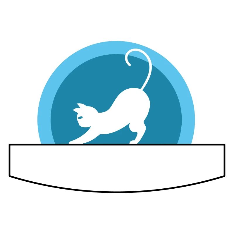 Katze | mit Schreibfeld | Vectorgraphic