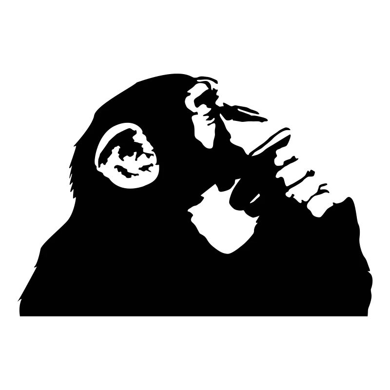 nachdenklicher Schimpanse